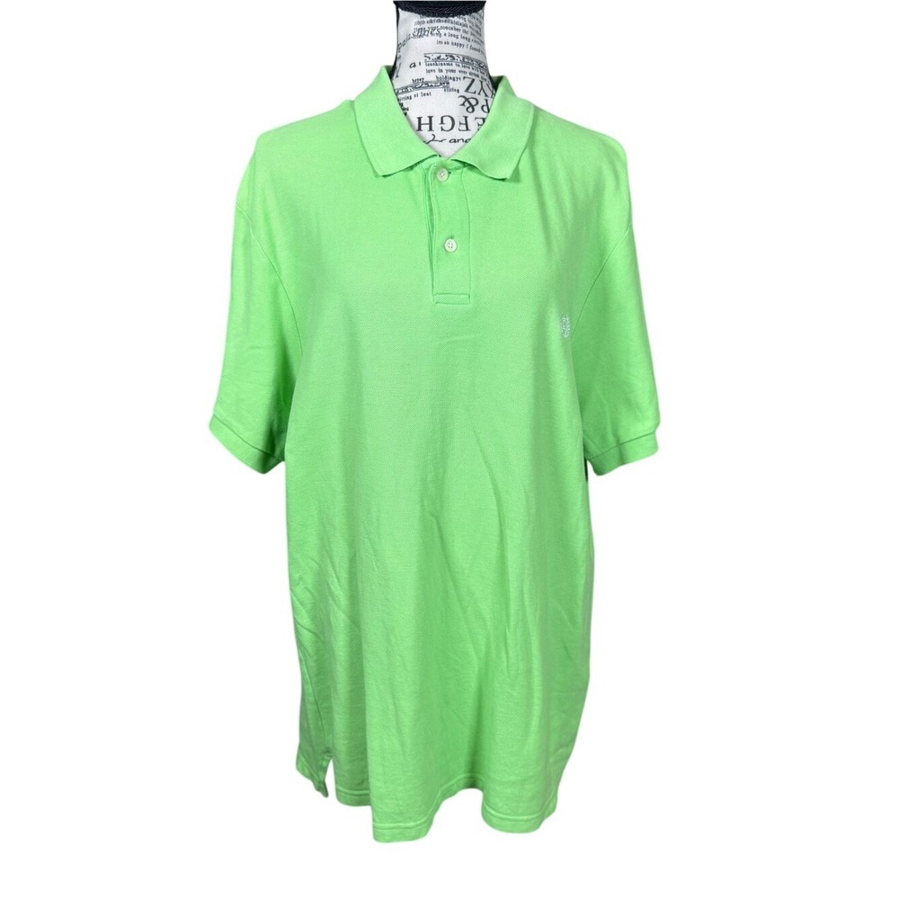 Chaps Men's Polo - Neon Green‎